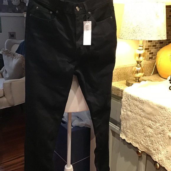 NWT G George Jeans Size 30 x 30 Black Denim Medium Wash - Picture 3 of 5